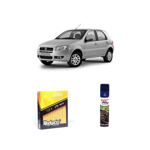 KIT FILTRO DE CABINE ARA44 + LIMPA AR CONDICIONADO PALIO 1.8 8V FLEX HLX / RST DE 2004 A 2008