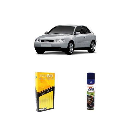 KIT FILTRO DE AR ARA70 + LIMPA AR CONDICIONADO A3 1.8 20V GASOLINA 20V / TURBO DE 1997 A 2006