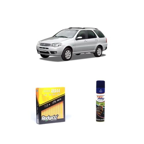 KIT FILTRO DE CABINE ARA44 + LIMPA AR CONDICIONADO PALIO WEEKEND 1.4 8V FLEX ATTRACTIVE/ELX FIRE DE 2005 A 2021