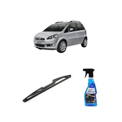 Kit Limpa Vidros Spray Tecbrilho 500mL Para-Brisa Tecbril + Palheta Totalclip Hybrid Traseira 12" Redux32 Fiat Idea de 2005 a 2010