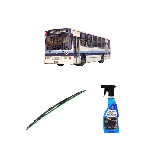 Kit Limpa Vidros Spray Tecbrilho 500mL Para-Brisa Tecbril + Palheta Totalclip Truck 24" Redux32 Santa Matilde PADRON CTC de 1985 em diante