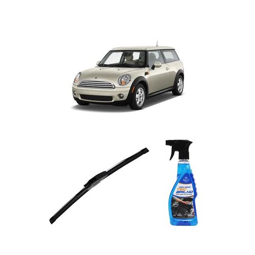 Kit Limpa Vidros Spray Tecbrilho 500mL Para-Brisa Tecbril + Palheta New Sportline 18" Redux32 Mini Clubman de 2007 a 2013