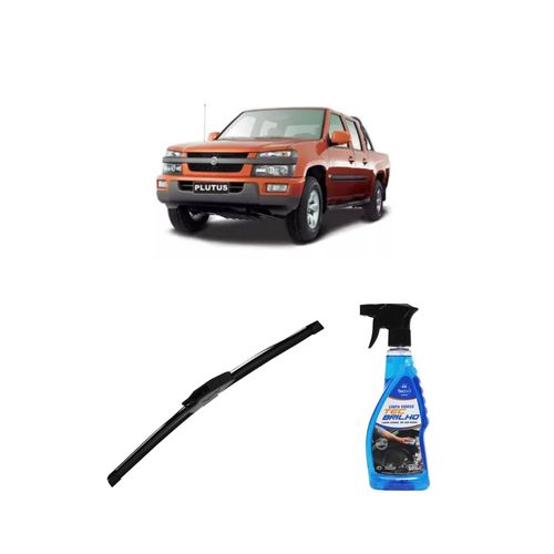 Kit Limpa Vidros Spray Tecbrilho 500mL Para-Brisa Tecbril + Palheta New Sportline 18" Redux32 Effa Plutus de 2011 em diante