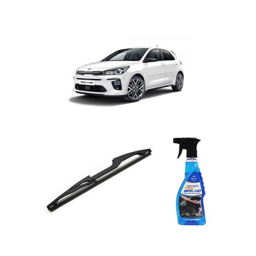Kit Limpa Vidros Spray Tecbrilho 500mL Para-Brisa Tecbril + Palheta Totalclip Hybrid Traseira 11" Redux32 KIA Rio de 2020 em diante