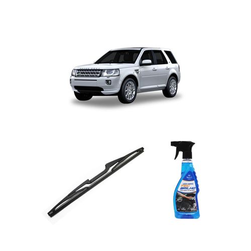 Kit Limpa Vidros Spray Tecbrilho 500mL Para-Brisa Tecbril + Palheta Totalclip Hybrid Traseira 14" Redux32 Land Rover Freelander de 2007 a 2015