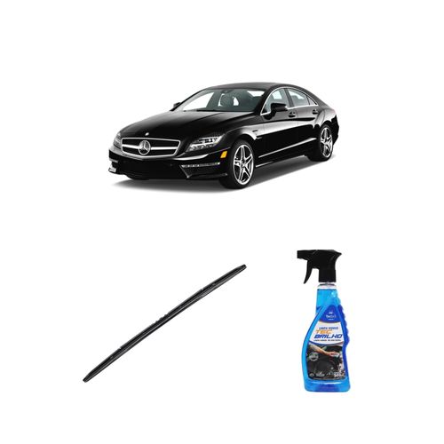 Kit Limpa Vidros Spray Tecbrilho 500mL Para-Brisa Tecbril + Palheta Totalclip Hybrid 26" Redux32 Mercedes Benz CLASSE CLS de 2005 a 2011