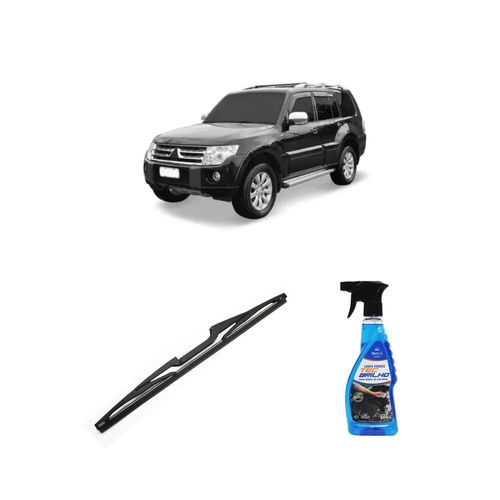Kit Limpa Vidros Spray Tecbrilho 500mL Para-Brisa Tecbril + Palheta Totalclip Hybrid Traseira 14" Redux32 Mitsubishi TR4 de 2010 em diante