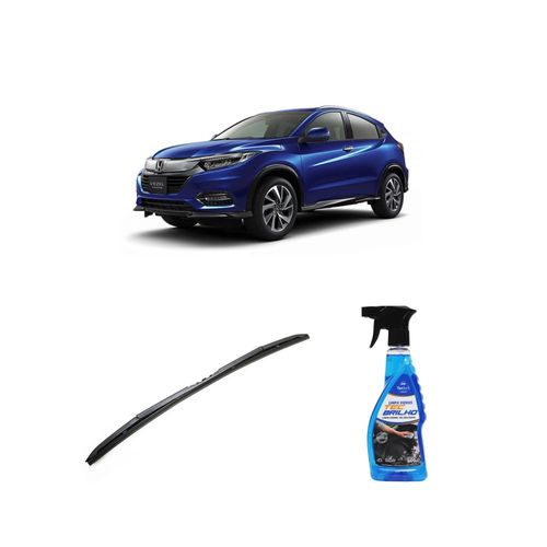 Kit Limpa Vidros Spray Tecbrilho 500mL Para-Brisa Tecbril + Palheta Totalclip Hybrid 24" Redux32 HR-V de 2019 a 2022
