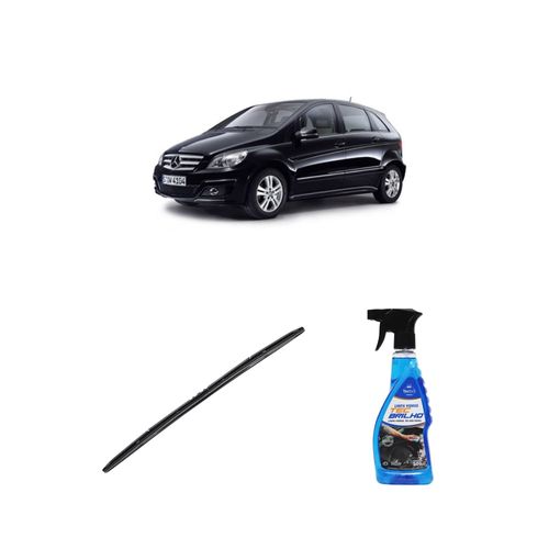 Kit Limpa Vidros Spray Tecbrilho 500mL Para-Brisa Tecbril + Palheta Totalclip Hybrid 26" Redux32 Mercedes Benz CLASSE B de 2005 a 2011