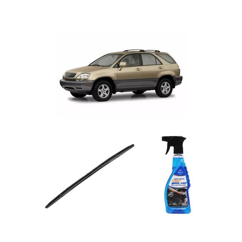 Kit Limpa Vidros Spray Tecbrilho 500mL Para-Brisa Tecbril + Palheta Totalclip Hybrid 26" Redux32 Lexus RX de 2003 a 2022