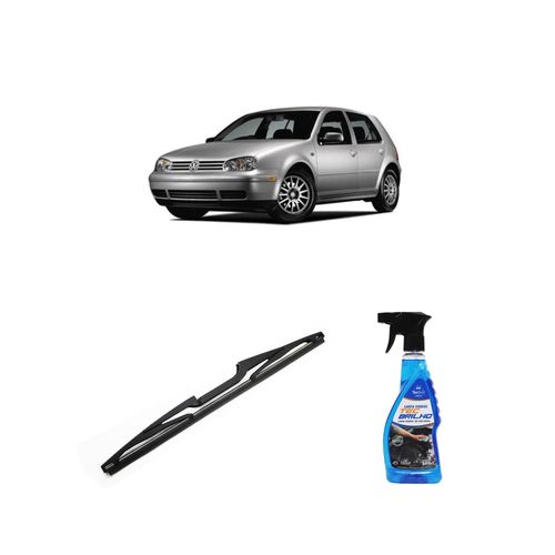 Kit Limpa Vidros Spray Tecbrilho 500mL Para-Brisa Tecbril + Palheta Totalclip Hybrid Traseira 13" Redux32 Volkswagen Golf de 1999 a 2006