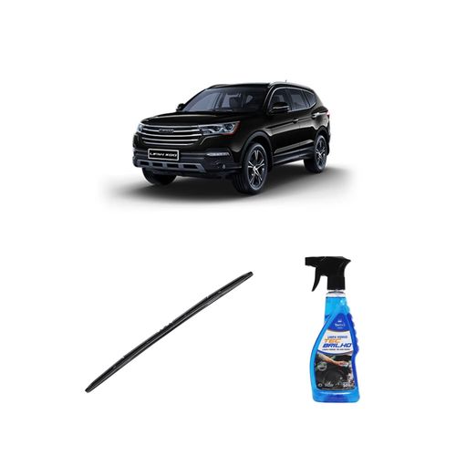 Kit Limpa Vidros Spray Tecbrilho 500mL Para-Brisa Tecbril + Palheta Totalclip Hybrid 26" Redux32 Lifan X80 de 2019 a 2022