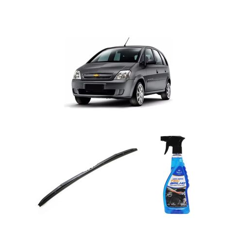 Kit Limpa Vidros Spray Tecbrilho 500mL Para-Brisa Tecbril + Palheta Totalclip Hybrid 24" Redux32 MERIVA de 2002 a 2012