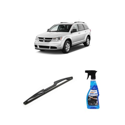 Kit Limpa Vidros Spray Tecbrilho 500mL Para-Brisa Tecbril + Palheta Totalclip Hybrid Traseira 12" Redux32 Dodge Journey de 2011 em diante