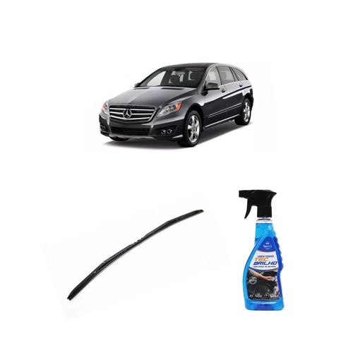 Kit Limpa Vidros Spray Tecbrilho 500mL Para-Brisa Tecbril + Palheta Totalclip Hybrid 28" Redux32 Mercedes Benz Classe R de 2006 a 2012