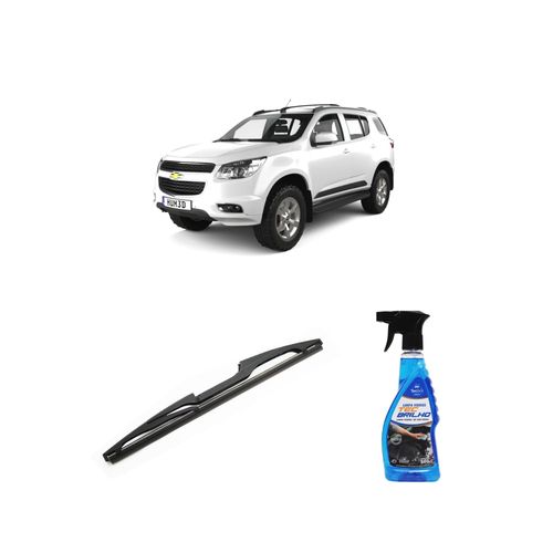 Kit Limpa Vidros Spray Tecbrilho 500mL Para-Brisa Tecbril + Palheta Totalclip Hybrid Traseira 12" Redux32 Chevrolet Trail Blazer de 2012 em diante