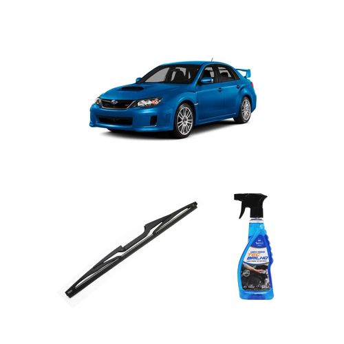Kit Limpa Vidros Spray Tecbrilho 500mL Para-Brisa Tecbril + Palheta Totalclip Hybrid Traseira 14" Redux32 Subaru Impreza de 2008 a 2016