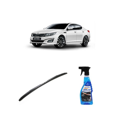Kit Limpa Vidros Spray Tecbrilho 500mL Para-Brisa Tecbril + Palheta Totalclip Hybrid 24" Redux32 OPTIMA de 2012 a 2016