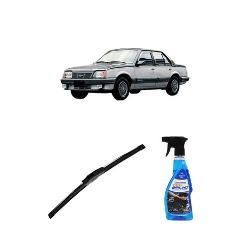 Kit Limpa Vidros Spray Tecbrilho 500mL Para-Brisa Tecbril + Palheta New Sportline 18" Redux32 Chevrolet Monza de 1982 a 1996