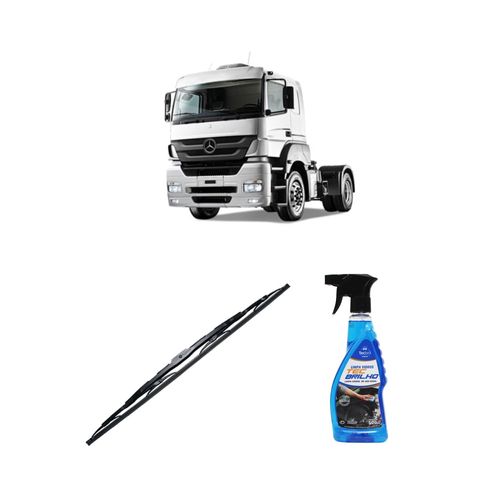 Kit Limpa Vidros Spray Tecbrilho 500mL Para-Brisa Tecbril + Palheta Totalclip Truck New 26" Redux32 AXOR 2544 de 2001 em diante
