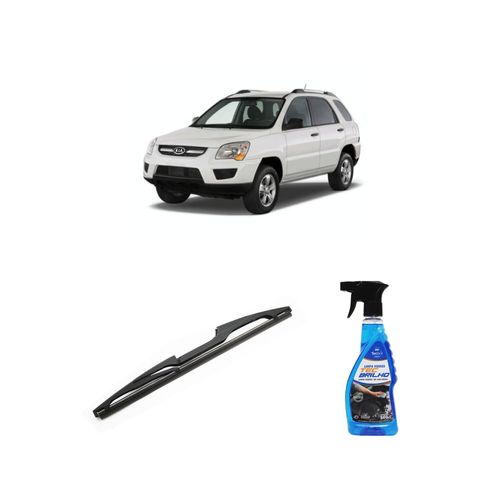Kit Limpa Vidros Spray Tecbrilho 500mL Para-Brisa Tecbril + Palheta Totalclip Hybrid Traseira 12" Redux32 Kia Sportage de 2009 a 2016