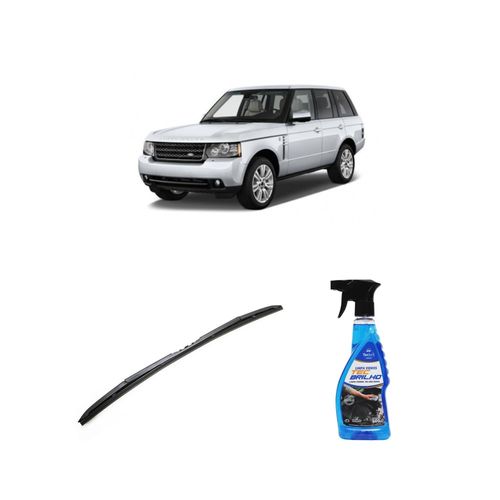 Kit Limpa Vidros Spray Tecbrilho 500mL Para-Brisa Tecbril + Palheta Totalclip Hybrid 24" Redux32 RANGE ROVER VOGUE de 2011 a 2022