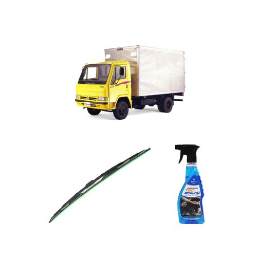 Kit Limpa Vidros Spray Tecbrilho 500mL Para-Brisa Tecbril + Palheta Totalclip Truck 24" Redux32 Agrale MA 7.5T de 1992 a 1995