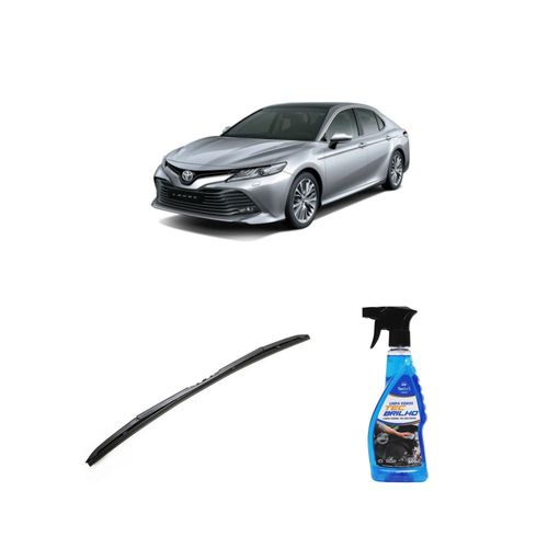 Kit Limpa Vidros Spray Tecbrilho 500mL Para-Brisa Tecbril + Palheta Totalclip Hybrid 24" Redux32 CAMRY de 2008 a 2014
