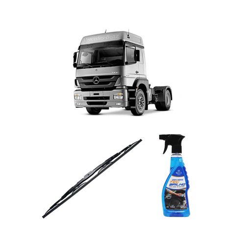 Kit Limpa Vidros Spray Tecbrilho 500mL Para-Brisa Tecbril + Palheta Totalclip Truck New 26" Redux32 AXOR 1933 de 2001 em diante