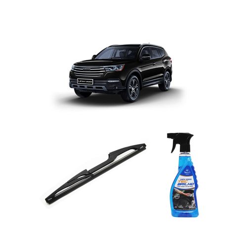 Kit Limpa Vidros Spray Tecbrilho 500mL Para-Brisa Tecbril + Palheta Totalclip Hybrid Traseira 11" Redux32 Lifan X80 de 2019 em diante