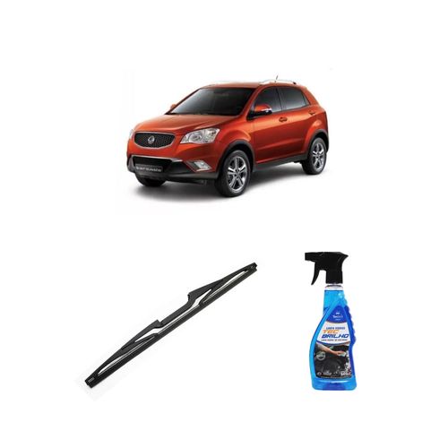 Kit Limpa Vidros Spray Tecbrilho 500mL Para-Brisa Tecbril + Palheta Totalclip Hybrid Traseira 14" Redux32 Ssangyong Korando de 2011 em diante