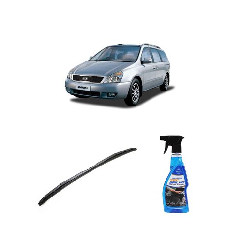 Kit Limpa Vidros Spray Tecbrilho 500mL Para-Brisa Tecbril + Palheta Totalclip Hybrid 24" Redux32 CARNIVAL de 1998 a 2006
