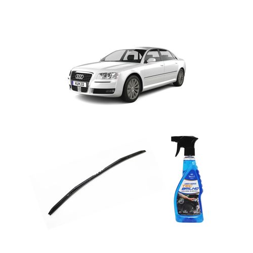 Kit Limpa Vidros Spray Tecbrilho 500mL Para-Brisa Tecbril + Palheta Totalclip Hybrid 28" Redux32 Audi A8 de 2009 em diante