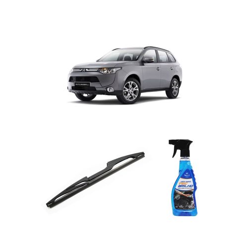 Kit Limpa Vidros Spray Tecbrilho 500mL Para-Brisa Tecbril + Palheta Totalclip Hybrid Traseira 12" Redux32 Mitsubishi Outlander de 2014 em diante
