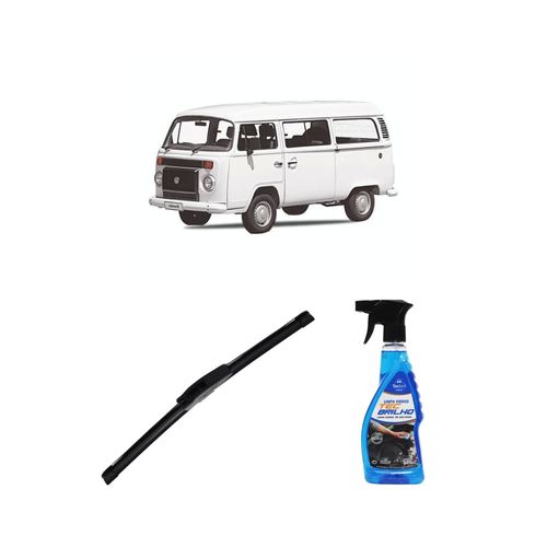 Kit Limpa Vidros Spray Tecbrilho 500mL Para-Brisa Tecbril + Palheta New Sportline 16" Redux32 Volkswagen Kombi de 2012 em diante