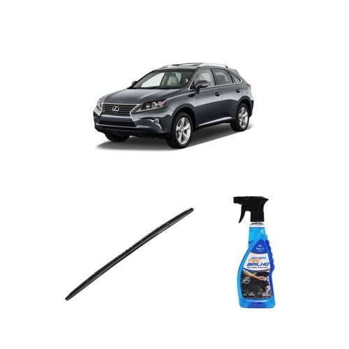Kit Limpa Vidros Spray Tecbrilho 500mL Para-Brisa Tecbril + Palheta Totalclip Hybrid 26" Redux32 Lexus RX de 2015 a 2022