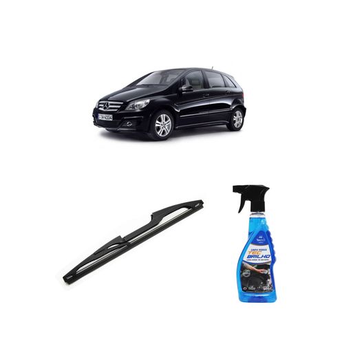 Kit Limpa Vidros Spray Tecbrilho 500mL Para-Brisa Tecbril + Palheta Totalclip Hybrid Traseira 11" Redux32 Mercedes Benz Classe B de 2005 a 2011