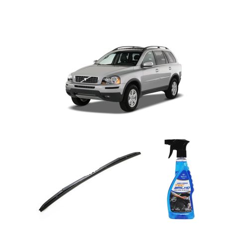 Kit Limpa Vidros Spray Tecbrilho 500mL Para-Brisa Tecbril + Palheta Totalclip Hybrid 24" Redux32 Volvo XC90 de 2008 a 2015