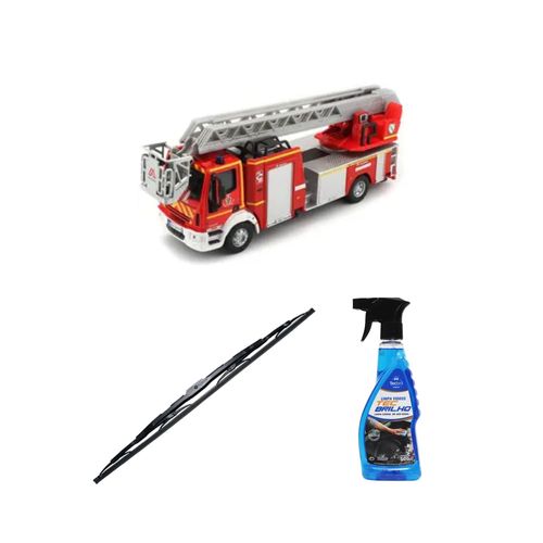Kit Limpa Vidros Spray Tecbrilho 500mL Para-Brisa Tecbril + Palheta Totalclip Truck New 26" Redux32 Iveco Magiros de 2010 em diante