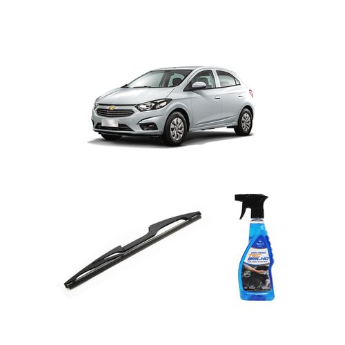 Kit Limpa Vidros Spray Tecbrilho 500mL Para-Brisa Tecbril + Palheta Totalclip Hybrid Traseira 12" Redux32 Chevrolet Ônix Joy de 2019 em diante