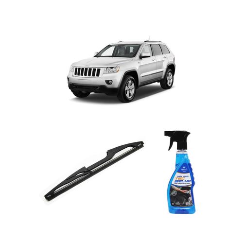 Kit Limpa Vidros Spray Tecbrilho 500mL Para-Brisa Tecbril + Palheta Totalclip Hybrid Traseira 11" Redux32 Jeep Grand Cherokee de 2012 em diante