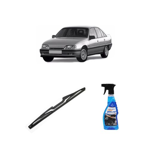Kit Limpa Vidros Spray Tecbrilho 500mL Para-Brisa Tecbril + Palheta Totalclip Hybrid Traseira 14" Redux32 Chevrolet Ômega Suprema de 1992 a 1998