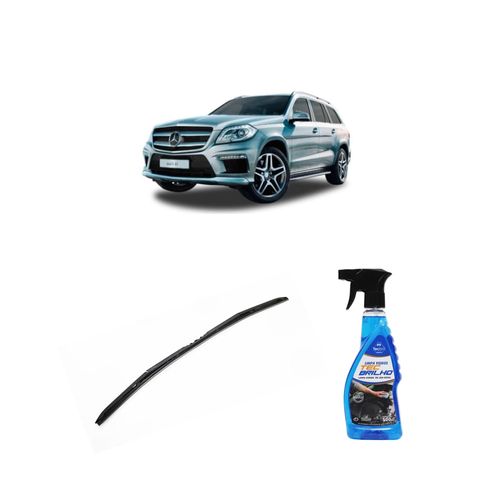 Kit Limpa Vidros Spray Tecbrilho 500mL Para-Brisa Tecbril + Palheta Totalclip Hybrid 28" Redux32 Mercedes Benz Classe GL de 2006 a 2012