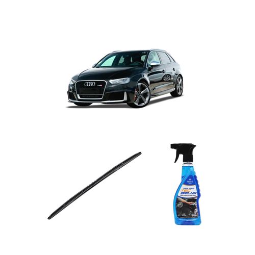 Kit Limpa Vidros Spray Tecbrilho 500mL Para-Brisa Tecbril + Palheta Totalclip Hybrid 26" Redux32 RS3 SPORTBACK de 2015 a 2022