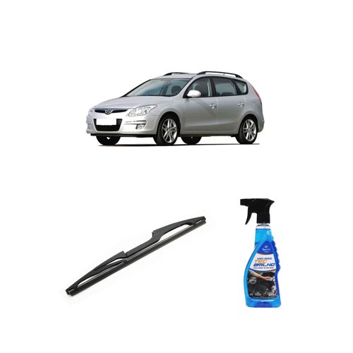 Kit Limpa Vidros Spray Tecbrilho 500mL Para-Brisa Tecbril + Palheta Totalclip Hybrid Traseira 12" Redux32 Hyundai i30 de 2008 a 2012