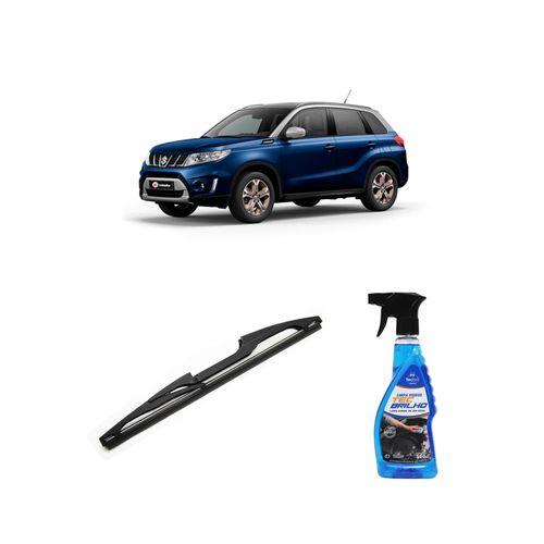 Kit Limpa Vidros Spray Tecbrilho 500mL Para-Brisa Tecbril + Palheta Totalclip Hybrid Traseira 11" Redux32 Suzuki VITARA de 2018 em diante