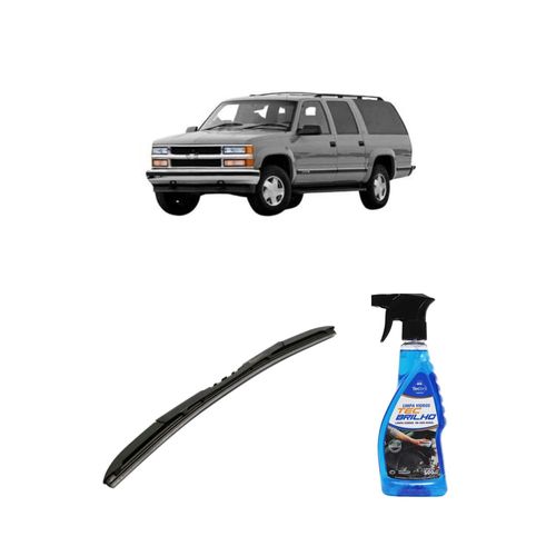 Kit Limpa Vidros Spray Tecbrilho 500mL Para-Brisa Tecbril + Palheta Totalclip Hybrid 18" Redux32 GRAND BLAZER de 1998 a 1999