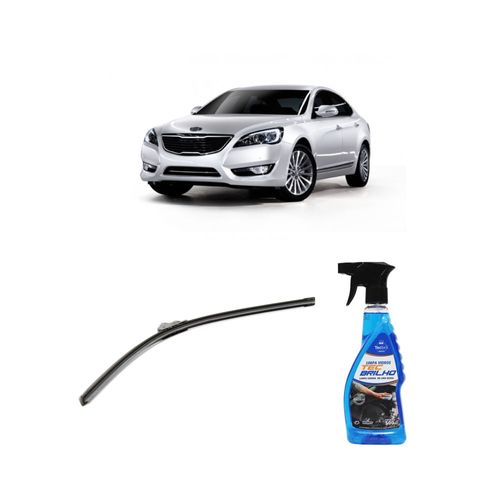 Kit Limpa Vidros Spray Tecbrilho 500mL Para-Brisa Tecbril + Palheta Flex Sportline Universal 26" Redux32 CADENZA de 2010 a 2016