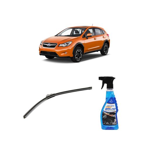 Kit Limpa Vidros Spray Tecbrilho 500mL Para-Brisa Tecbril + Palheta Flex Sportline Universal 26" Redux32 Subaru XV de 2014 a 2022