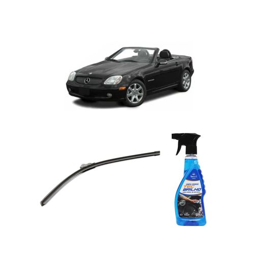 Kit Limpa Vidros Spray Tecbrilho 500mL Para-Brisa Tecbril + Palheta Flex Sportline Universal 26" Redux32 Mercedes Benz CLASSE SLK de 1996 a 2004